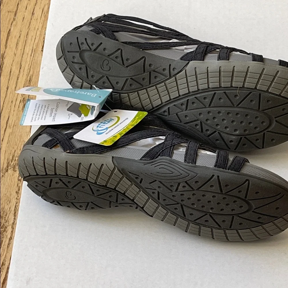 BareTraps Black Woven Strappy Slip-On Sandals - Picture 5 of 5